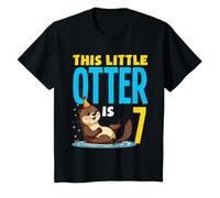 This Little Otter is 7 Adorable Seventh Birthday T-Shirt