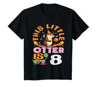 This Little Otter is 8 Adorable Eighth Birthday T-Shirt