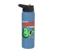 This Little Pirate is Turning 2 T-Rex Dinosaur 2nd Birthday Stainless Steel Insulated Water Bottle