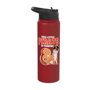 This Little Pirate is Turning 8 Wild Tiger 8th Birthday Stainless Steel Insulated Water Bottle