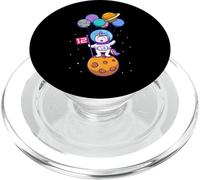 This Little Unicorn Astronaut is 12 for Birthday Girls PopSockets PopGrip for MagSafe
