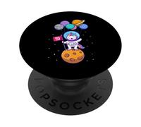 This Little Unicorn Astronaut is 9 for Birthday Girls PopSockets Adhesive PopGrip