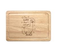 This Llama Doesn't Want Your Drama Rectangular Wooden Chopping Board