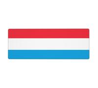 This Luxembourg Flag Keyboard and Mouse pad, 12x31.5 inches in Size, is Designed for Computers, Consoles, Offices, and is Also Suitable for Games and Study.