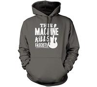 This Machine Kills Fascists Unisex Hoodie - Grey Large