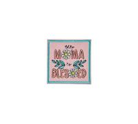 This Mama Is Blessed Daisy Christian Mom Iron On Patch, Motherhood Embroidered Applique Patches, Blessed Mama Sew On Patch, Mother’s Day Gift, Positive Faith Decorative Applique Patch For DIY Clothing