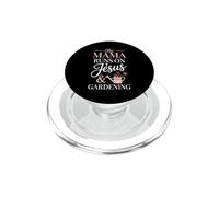 This Mama Runs On Jesus And Gardening PopSockets PopGrip for MagSafe