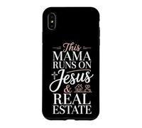 This Mama Runs On Jesus And Real Estate Case for iPhone XS Max