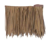 This Man-made Thatch Simulated thatch tile artificial wool grass farmhouse pavilion straw roof decoration for over the roof edge on deck bar (Color : Yellow41, Size : 0.5x5m)