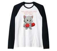 This Meeting Could Have Been A Fist Fight Angry Cat Boxing Raglan Baseball Tee