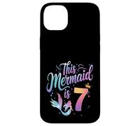 This Mermaid Is 7 Birthday Girl Outfit Cute Ocean Theme Case for iPhone 14 Plus