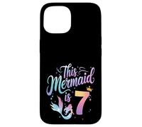 This Mermaid Is 7 Birthday Girl Outfit Cute Ocean Theme Case for iPhone 15