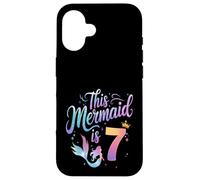 This Mermaid Is 7 Birthday Girl Outfit Cute Ocean Theme Case for iPhone 16
