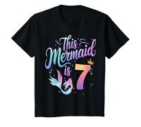 This Mermaid is 7 Birthday Girl Outfit Cute Ocean Theme T-Shirt