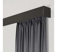 This Metal Ceiling Curtain Track System for Bedroom Office & Living Room 1.5m Black Room Divider Bar Elegant & Solution for Stylish Spaces