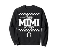 This Mimi Prays Faith Checkered Bow Sweatshirt