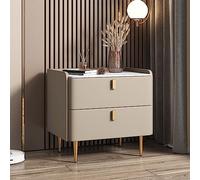 This Minimalist Bedside Table with 2 Storage Drawers - Contemporary Wooden Nightstand for Bedroom Living Room Guest Room Office - Stylish and Functional Side Cabinet