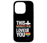 This Minister Loves You LGBTQ Religious Leader Gay Pride Case for iPhone 14 Pro
