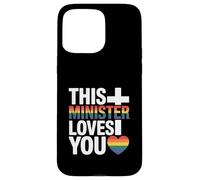 This Minister Loves You LGBTQ Religious Leader Gay Pride Case for iPhone 15 Pro Max