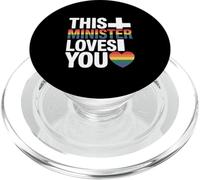 This Minister Loves You LGBTQ Religious Leader Gay Pride PopSockets PopGrip for MagSafe