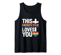 This Minister Loves You LGBTQ Religious Leader Gay Pride Tank Top