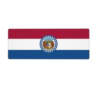 This Missouri State Flag Keyboard and Mouse pad, 12x31.5 inches in Size, is Designed for Computers, Consoles, Offices, and is Also Suitable for Games and Study.