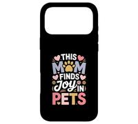 This Mom Finds Joy In Pets Animal Lover Paw Case for iPhone 17 Pro Max