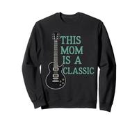 This Mom Is A Classic Mothers Day Guitarist Rock Music Lover Sweatshirt