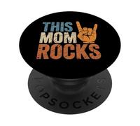 This Mom Rocks Mothers Day Rock Music Rock On PopSockets Adhesive PopGrip