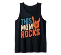 This Mom Rocks Music Rock Mothers Day Rock On Tank Top