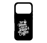 This Mom Runs On Jesus And Coffee God Faith Jesus Case for iPhone 17 Pro