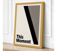 This Moment Minimalist Canvas Wall Art Print 24x16 Inch (61 x 41 cm)