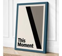 This Moment Minimalist Canvas Wall Art Print 24x16 Inch (61 x 41 cm)