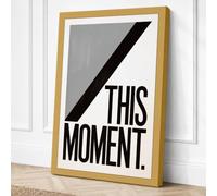This Moment Minimalist Canvas Wall Art Print 24x16 Inch (61 x 41 cm)