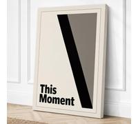 This Moment Minimalist Canvas Wall Art Print 24x16 Inch (61 x 41 cm)