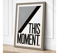 This Moment Minimalist Canvas Wall Art Print 24x16 Inch (61 x 41 cm)