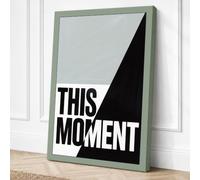 This Moment Typography Canvas Wall Art Print 24x16 Inch (61 x 41 cm)