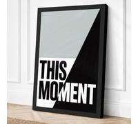 This Moment Typography Canvas Wall Art Print 24x16 Inch (61 x 41 cm)