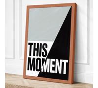 This Moment Typography Canvas Wall Art Print 24x16 Inch (61 x 41 cm)