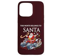This Month Belongs To Santa Funny Monster Truck Christmas Case for iPhone 15 Pro Max