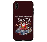 This Month Belongs To Santa Funny Monster Truck Christmas Case for iPhone XS Max