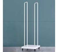 This Movable White Pillow Organizer Rack Large Cushion Storage Shelf for Retail, Hotel, School, Supermarket, Boutique Space Saving Display, 46x46x142cm