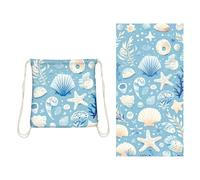 This multi-functional convertible beach towel backpack is an extra-large, wearable microfiber beach bag with an internal zippered pocket and a sand-proof, quick-drying mat (Stile 6)