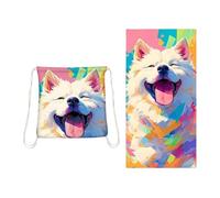 This multi-functional convertible beach towel backpack is an extra-large, wearable microfiber beach bag with an internal zippered pocket and a sand-proof, quick-drying mat (Stile 5)