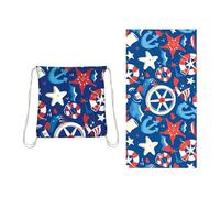 This multi-functional convertible beach towel backpack is an extra-large, wearable microfiber beach bag with an internal zippered pocket and a sand-proof, quick-drying mat (Stile 3)