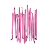 This Multi-Functional Creative Fondant Tool Set Features Stylish Cake Decorating, Shaping, and Sculpting pens(14p Pink)