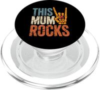 This Mum Rocks Skeleton Hand Mothers Day Rock Music Rock On PopSockets PopGrip for MagSafe