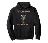 This Mumma Can Still Rock On Skeleton Hand Guitar Birthday Pullover Hoodie