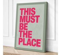 This Must Be the Place Canvas Wall Art Print 30x20 Inch | Sage