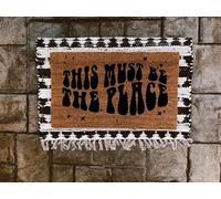 This Must be The Place Door Mat Welcome Mat Funny Door Mat Housewarming Gift Cute Door Mat Doormat Home Kitchen Balcony Decoration 24X16 Inch
